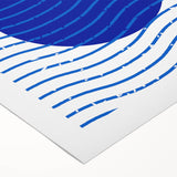 Bohemian Wall Art | Bauhaus Exhibition 1923 Boho Canvas | Blue Circle