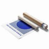 Bohemian Wall Art | Bauhaus Ausstellung 1923 Boho Canvas | Blue Stripes