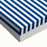 Bohemian Wall Art | Bauhaus Ausstellung 1923 Boho Canvas | Blue Stripes