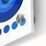 Bohemian Wall Art | Bauhaus Exhibition 1923 Boho Canvas | Blue Circles