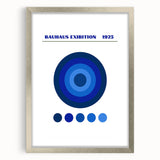Bohemian Wall Art | Bauhaus Exhibition 1923 Boho Canvas | Blue Circles