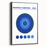 Bohemian Wall Art | Bauhaus Exhibition 1923 Boho Canvas | Blue Circles