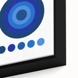 Bohemian Wall Art | Bauhaus Exhibition 1923 Boho Canvas | Blue Circles