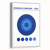 Bohemian Wall Art | Bauhaus Exhibition 1923 Boho Canvas | Blue Circles