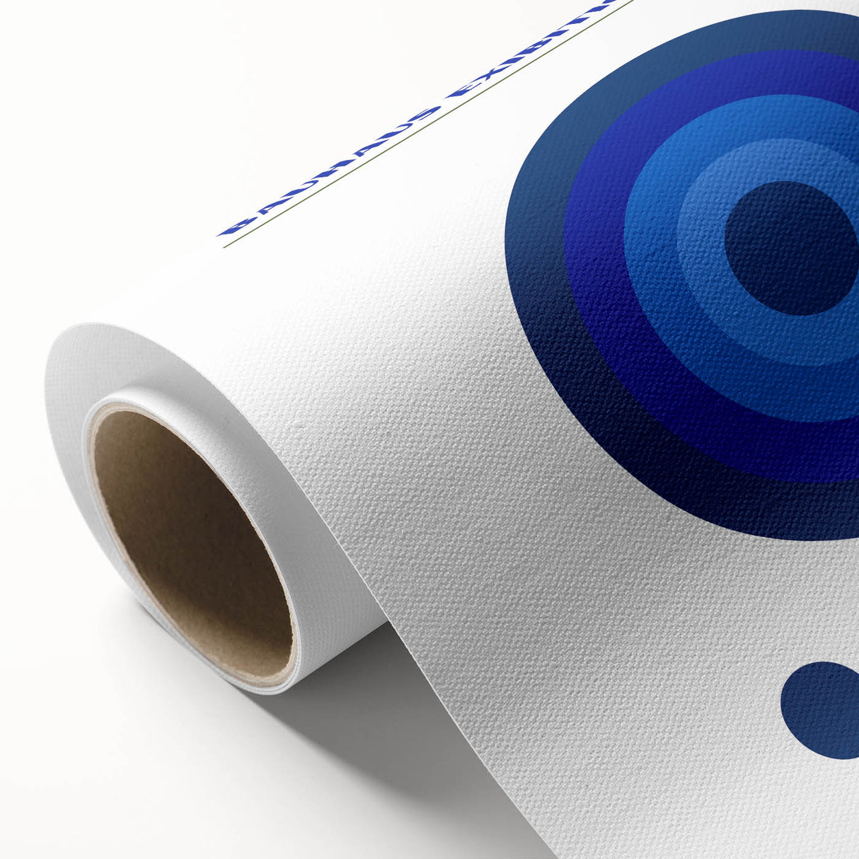 Bohemian Wall Art | Bauhaus Exhibition 1923 Boho Canvas | Blue Circles