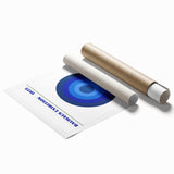 Bohemian Wall Art | Bauhaus Exhibition 1923 Boho Canvas | Blue Circles