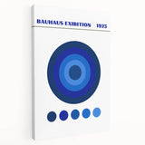 Bohemian Wall Art | Bauhaus Exhibition 1923 Boho Canvas | Blue Circles
