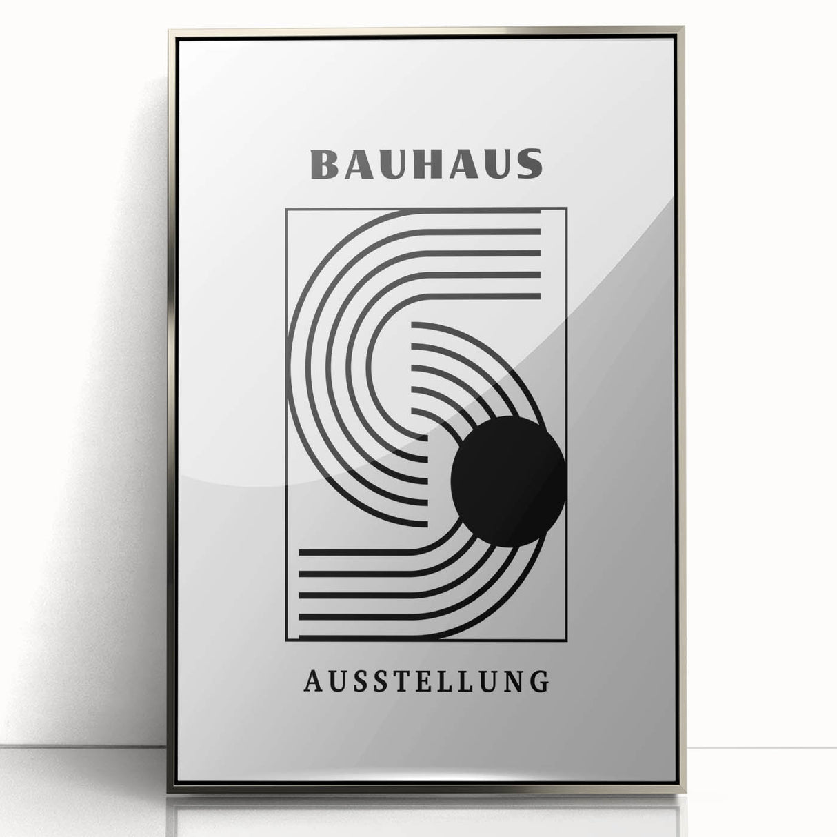 Bohemian Wall Art | Bauhaus-Inspired Eclectic Boho Canvas | Geometric Art Print