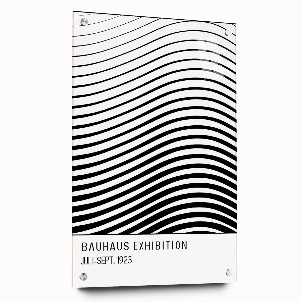 Bohemian Wall Art | Bauhaus-Inspired Wavy Boho Canvas | Eclectic Art Print