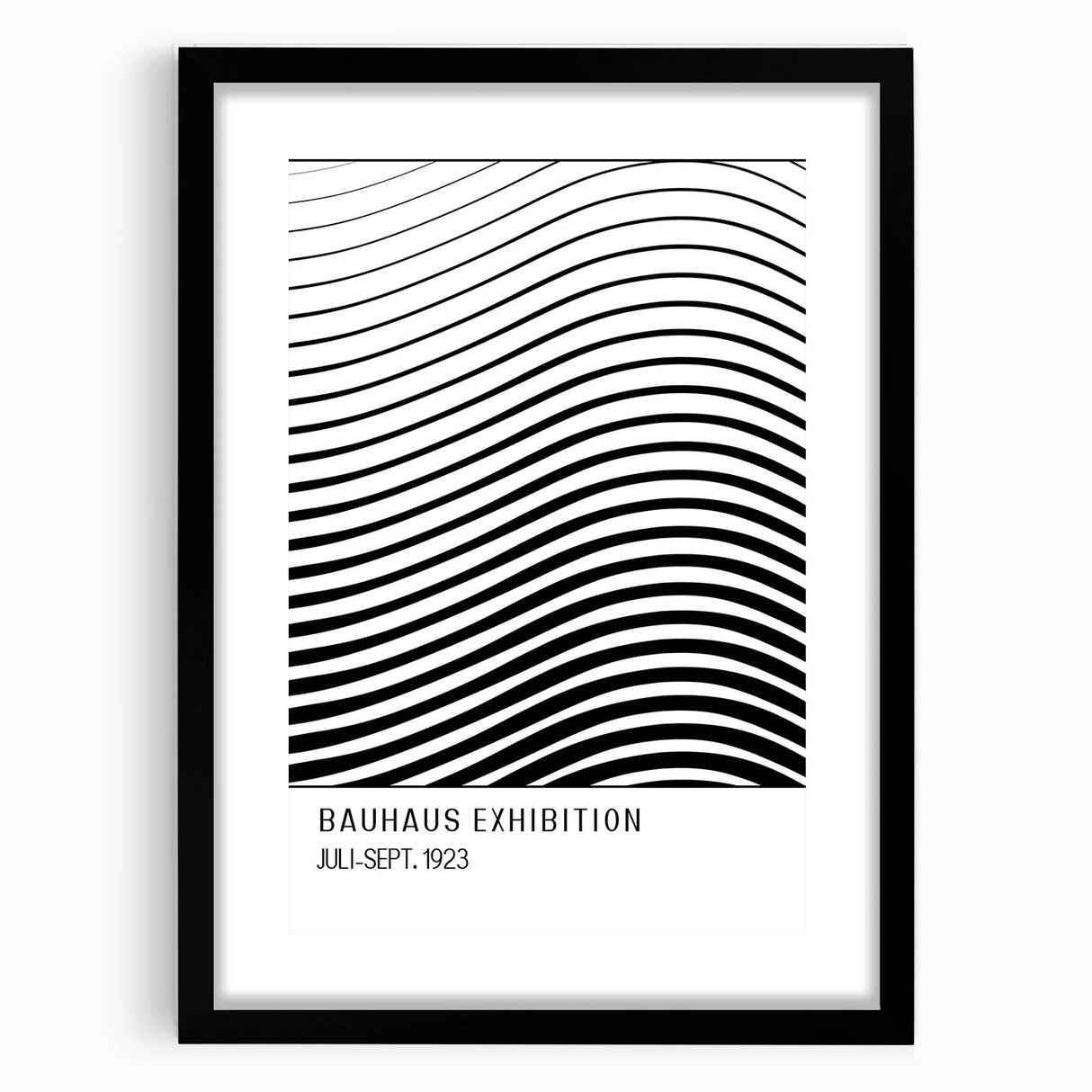 Bohemian Wall Art | Bauhaus-Inspired Wavy Boho Canvas | Eclectic Art Print