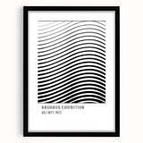 Bohemian Wall Art | Bauhaus-Inspired Wavy Boho Canvas | Eclectic Art Print