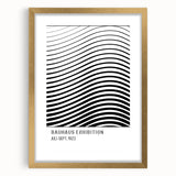 Bohemian Wall Art | Bauhaus-Inspired Wavy Boho Canvas | Eclectic Art Print