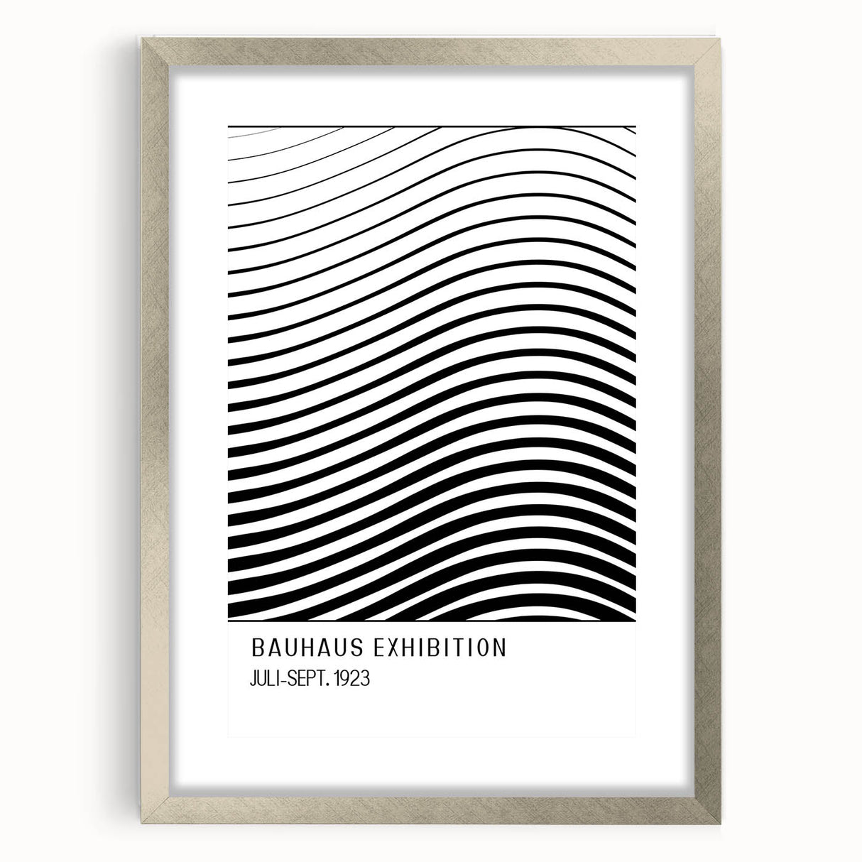 Bohemian Wall Art | Bauhaus-Inspired Wavy Boho Canvas | Eclectic Art Print
