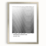 Bohemian Wall Art | Bauhaus-Inspired Wavy Boho Canvas | Eclectic Art Print