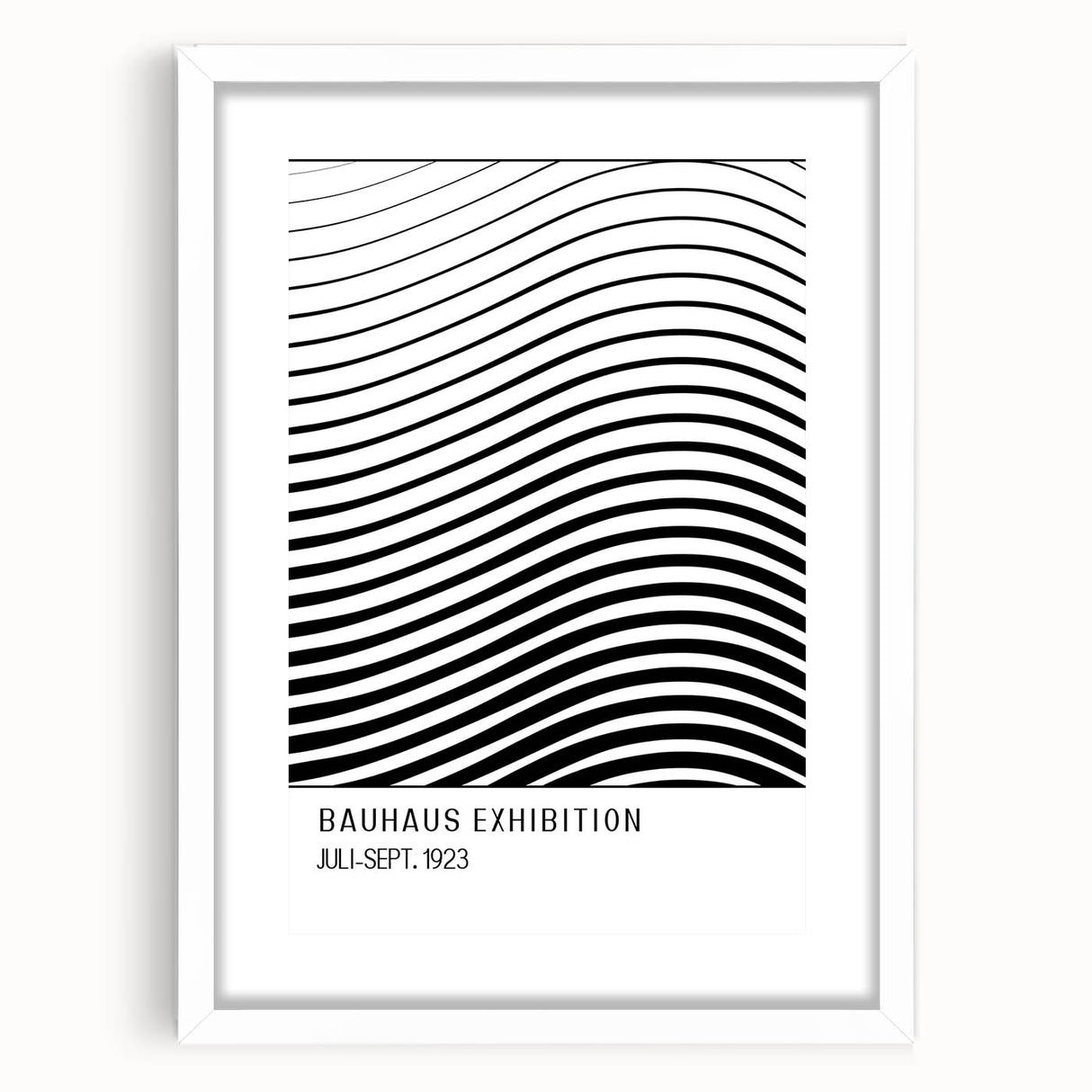 Bohemian Wall Art | Bauhaus-Inspired Wavy Boho Canvas | Eclectic Art Print