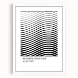 Bohemian Wall Art | Bauhaus-Inspired Wavy Boho Canvas | Eclectic Art Print