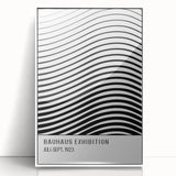 Bohemian Wall Art | Bauhaus-Inspired Wavy Boho Canvas | Eclectic Art Print