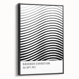 Bohemian Wall Art | Bauhaus-Inspired Wavy Boho Canvas | Eclectic Art Print