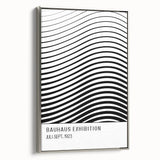 Bohemian Wall Art | Bauhaus-Inspired Wavy Boho Canvas | Eclectic Art Print