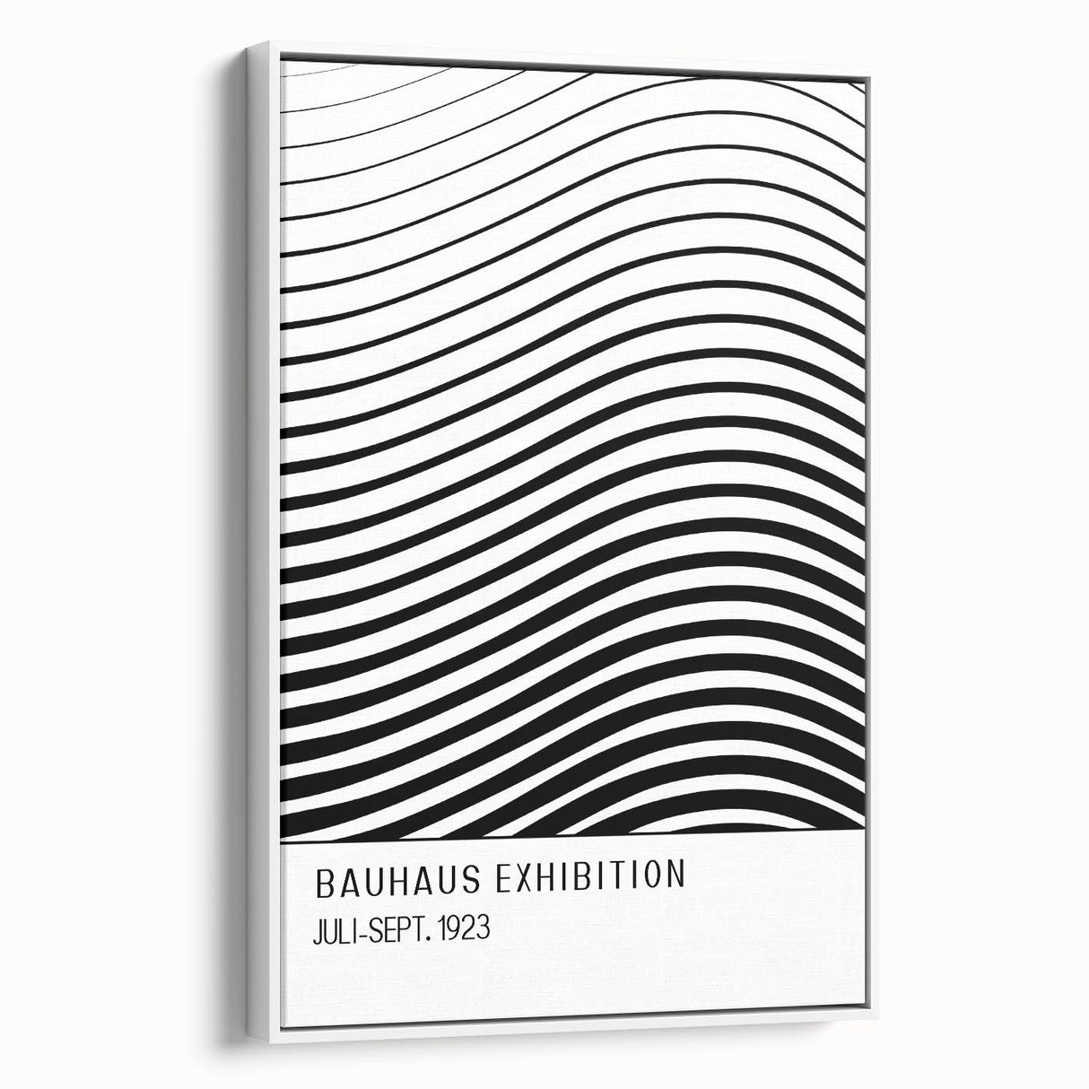 Bohemian Wall Art | Bauhaus-Inspired Wavy Boho Canvas | Eclectic Art Print