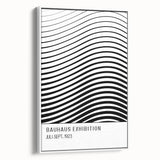 Bohemian Wall Art | Bauhaus-Inspired Wavy Boho Canvas | Eclectic Art Print