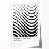 Bohemian Wall Art | Bauhaus-Inspired Wavy Boho Canvas | Eclectic Art Print