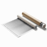 Bohemian Wall Art | Bauhaus-Inspired Wavy Boho Canvas | Eclectic Art Print