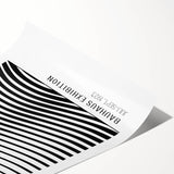 Bohemian Wall Art | Bauhaus-Inspired Wavy Boho Canvas | Eclectic Art Print