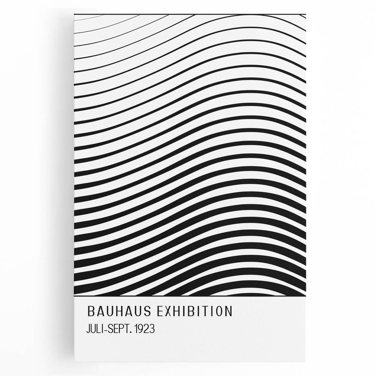 Bohemian Wall Art | Bauhaus-Inspired Wavy Boho Canvas | Eclectic Art Print