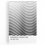 Bohemian Wall Art | Bauhaus-Inspired Wavy Boho Canvas | Eclectic Art Print