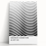 Bohemian Wall Art | Bauhaus-Inspired Wavy Boho Canvas | Eclectic Art Print