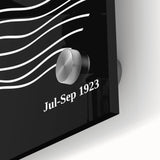 Bohemian Wall Art | Black & White Bauhaus Wavy Lines Canvas | Eclectic Print