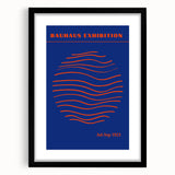 Bohemian Wall Art | Bauhaus Exhibition 1923 Boho Canvas | Wave Circle Art