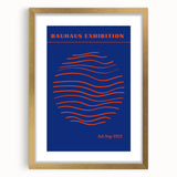 Bohemian Wall Art | Bauhaus Exhibition 1923 Boho Canvas | Wave Circle Art