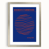 Bohemian Wall Art | Bauhaus Exhibition 1923 Boho Canvas | Wave Circle Art