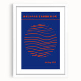 Bohemian Wall Art | Bauhaus Exhibition 1923 Boho Canvas | Wave Circle Art