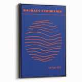 Bohemian Wall Art | Bauhaus Exhibition 1923 Boho Canvas | Wave Circle Art