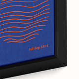 Bohemian Wall Art | Bauhaus Exhibition 1923 Boho Canvas | Wave Circle Art