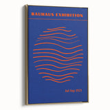 Bohemian Wall Art | Bauhaus Exhibition 1923 Boho Canvas | Wave Circle Art