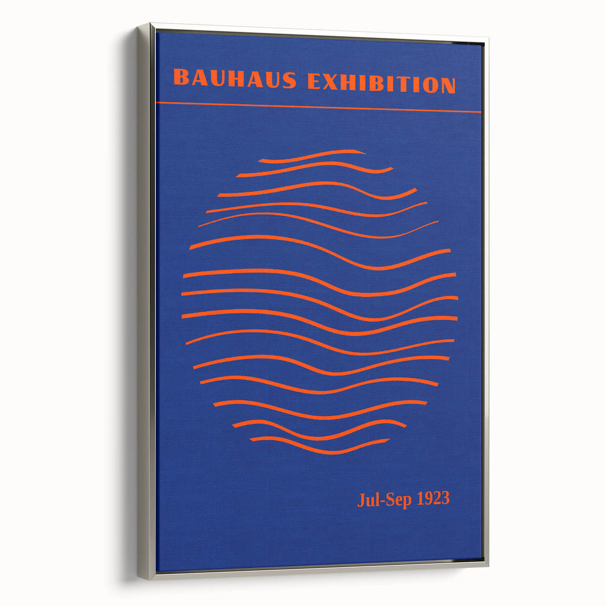 Bohemian Wall Art | Bauhaus Exhibition 1923 Boho Canvas | Wave Circle Art