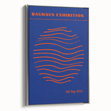 Bohemian Wall Art | Bauhaus Exhibition 1923 Boho Canvas | Wave Circle Art