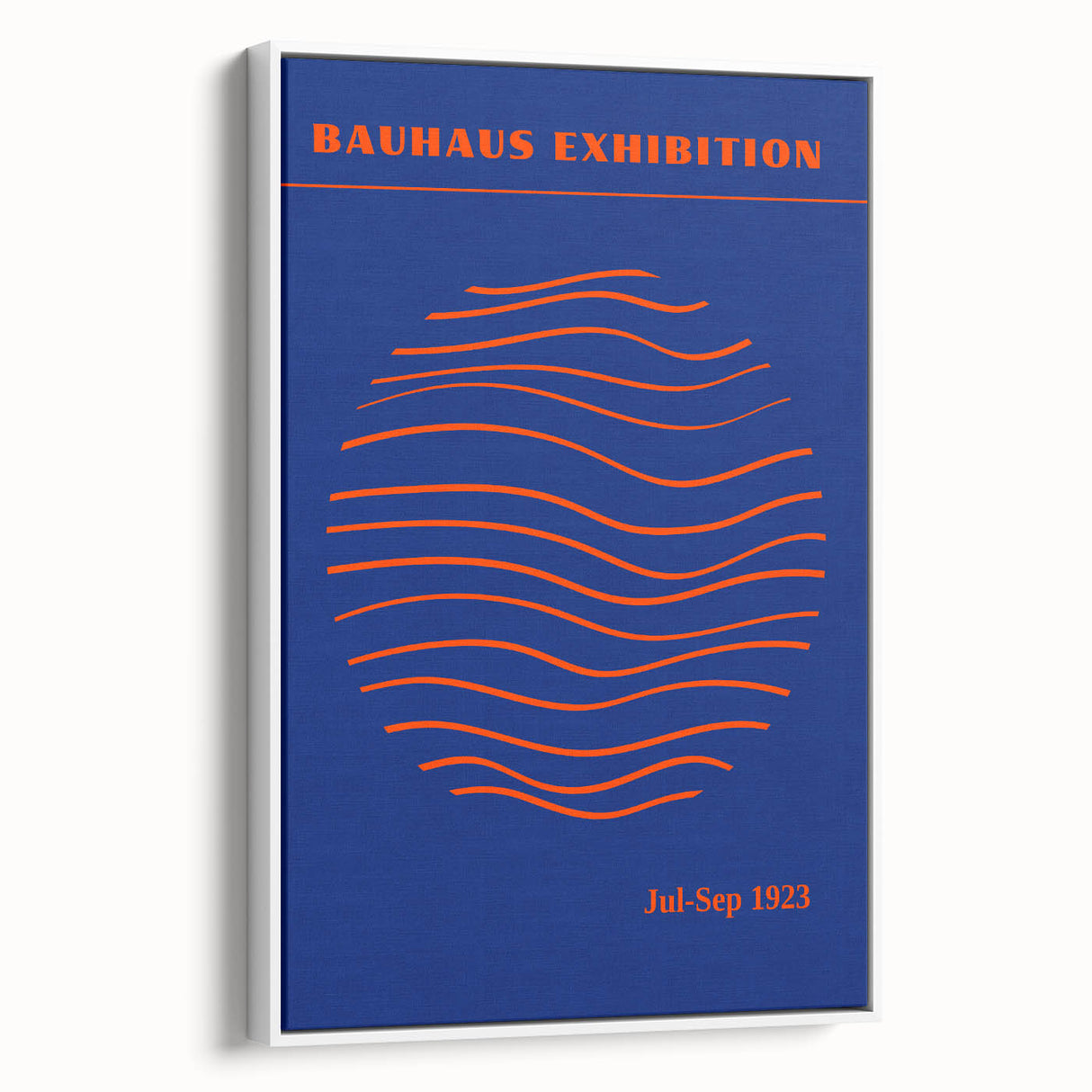 Bohemian Wall Art | Bauhaus Exhibition 1923 Boho Canvas | Wave Circle Art