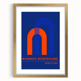 Bohemian Wall Art | Bauhaus Ausstellung 1923 Boho Canvas | Arch Shapes