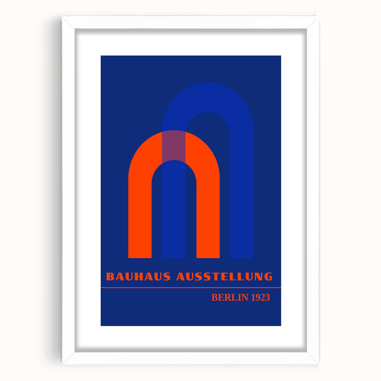Bohemian Wall Art | Bauhaus Ausstellung 1923 Boho Canvas | Arch Shapes