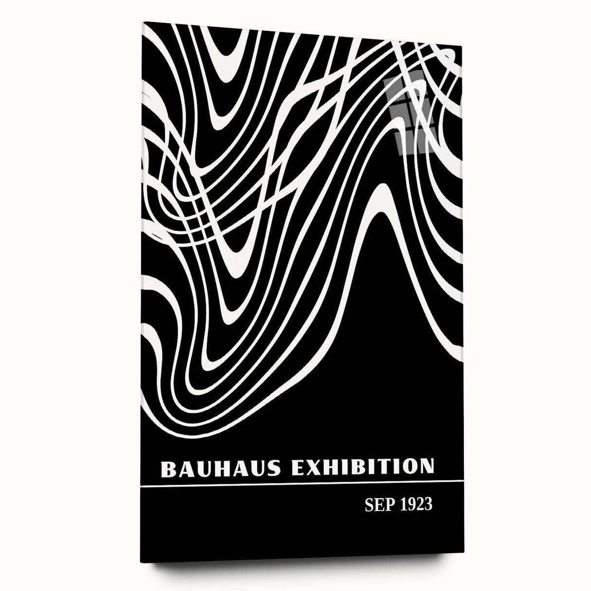 Bohemian Wall Art | Abstract Bauhaus Flowing Lines Canvas | Eclectic Print