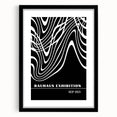 Bohemian Wall Art | Abstract Bauhaus Flowing Lines Canvas | Eclectic Print