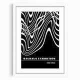 Bohemian Wall Art | Abstract Bauhaus Flowing Lines Canvas | Eclectic Print