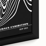 Bohemian Wall Art | Abstract Bauhaus Flowing Lines Canvas | Eclectic Print