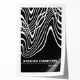Bohemian Wall Art | Abstract Bauhaus Flowing Lines Canvas | Eclectic Print