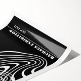 Bohemian Wall Art | Abstract Bauhaus Flowing Lines Canvas | Eclectic Print